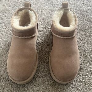 UGG Women's Classic Ultra Mini Booties (Sand)